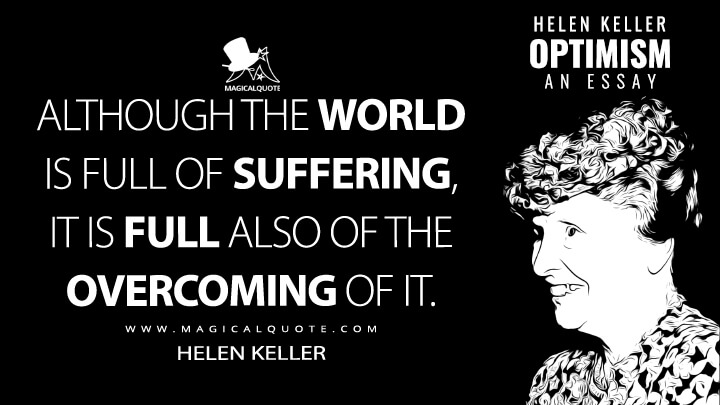 helen keller essay optimism